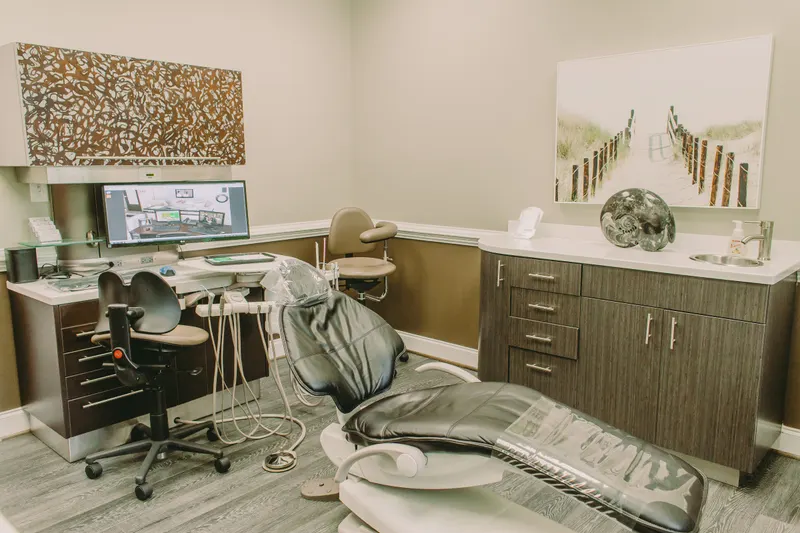 A treatment room at Crozet Family Dental