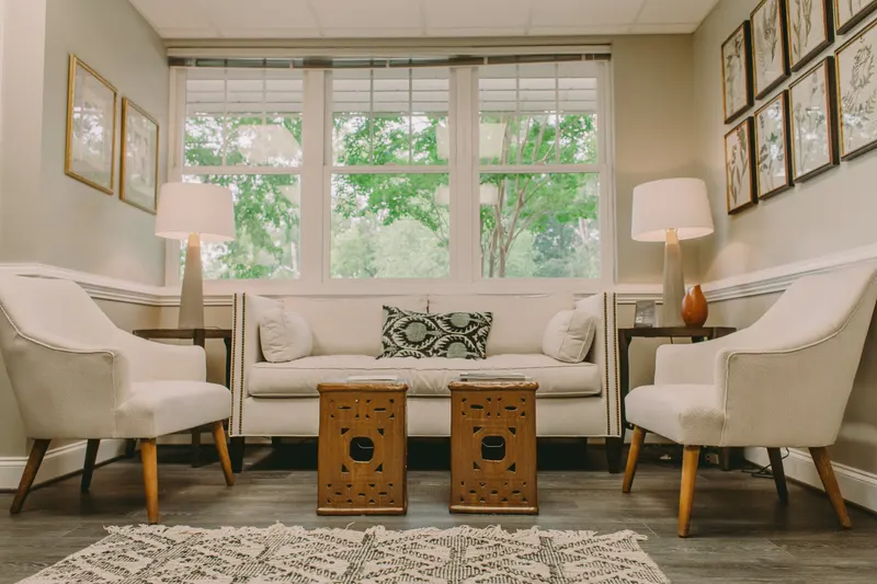 The waiting room at Crozet Family Dental